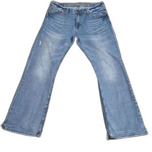 American Eagle Men’s Low Rise Bootcut Jeans W38 L34 Medium Wash Y2K Denim